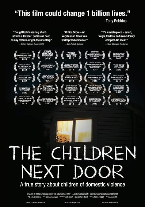 the cover of multiple award-winning film the Children Next Door