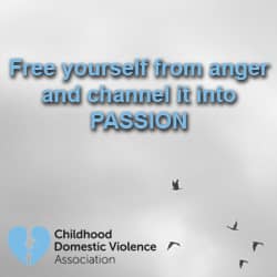 Words are written over the sky: Free yourself from anger and channel it into passion