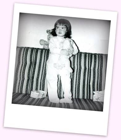 Jan Downing as a child