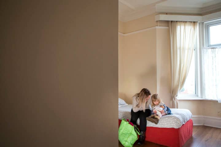 Domestic Violence Shelter Woman and Child